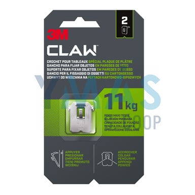 GANCHO CLAW PAREDES YESO 11KG 2UDS