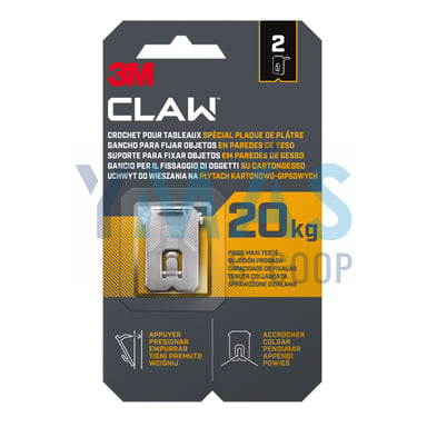 GANCHO CLAW PAREDES YESO 20KG 2UDS