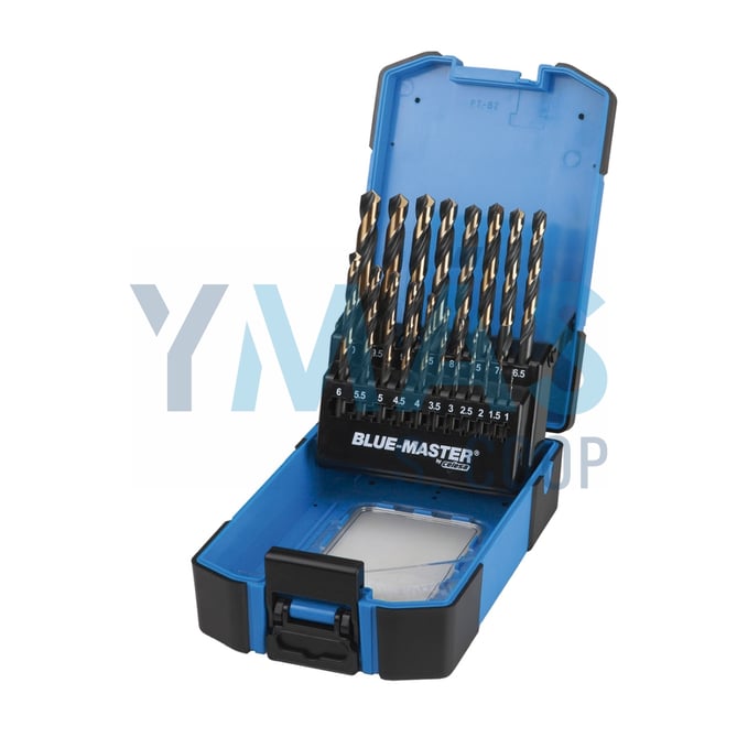 JUEGO 19 BROCAS HSS-G DIN338 1-10X0,5MM