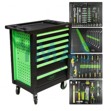CARRO PORTAHERRAMIENTAS MOVIL 7 CAJONES 172 PIEZAS