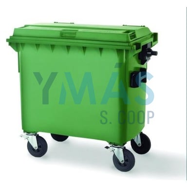 CONTENEDOR 800 LTRS C/RUEDA VERDE
