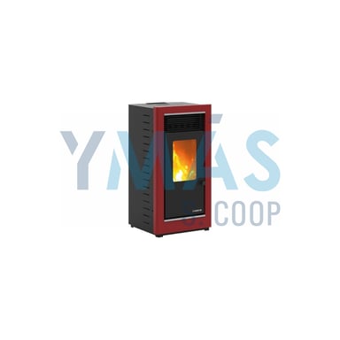 ESTUFA PELLET GRAZ S PLUS ROJA 11,67KW