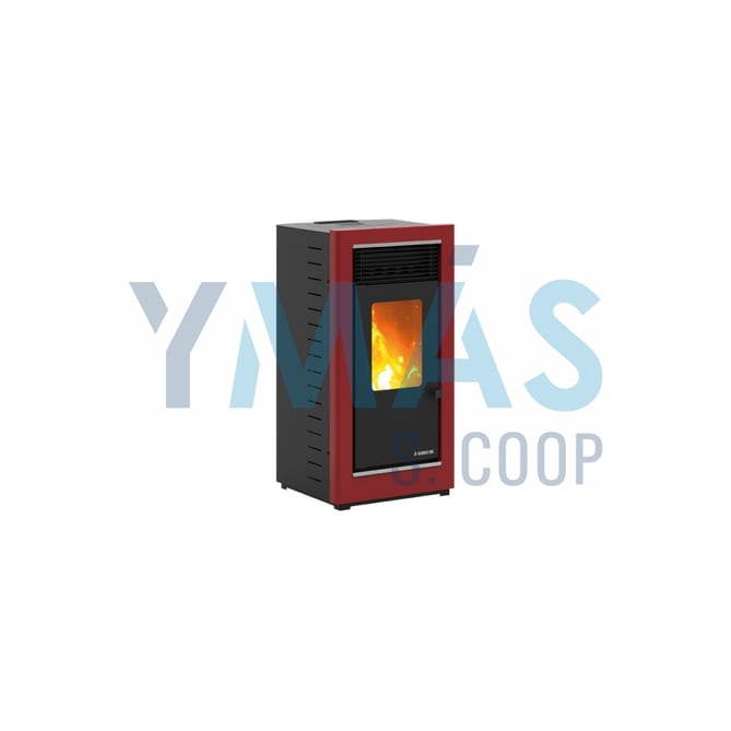 ESTUFA PELLET GRAZ S PLUS ROJA 11,67KW