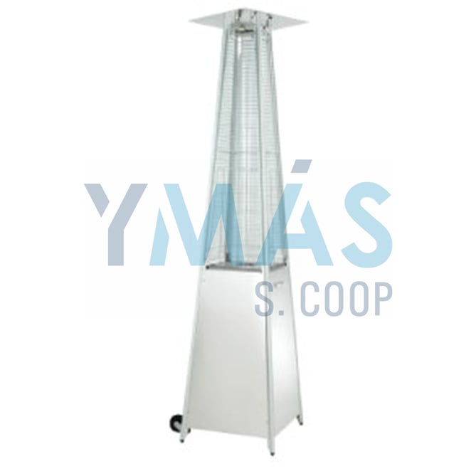 ESTUFA EXTERIOR GAS PIRAMIDE 9500W INOX.