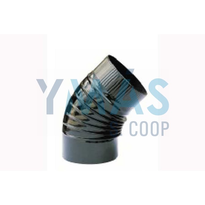CODO ESTUFA RIZADO EXOLEÑA 110MM A 45º