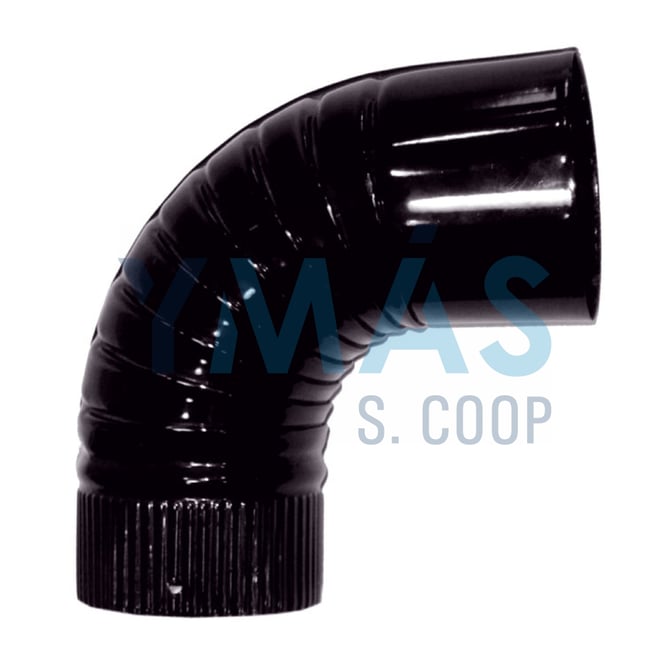 CODO ESTUFA RIZADO EXOLEÑA 120MM A 90º