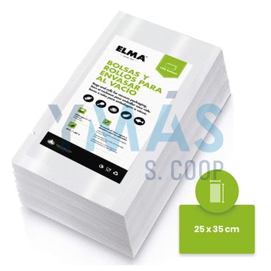 BOLSA ENVASADO ELMA 25X35CM 100 UNIDADES