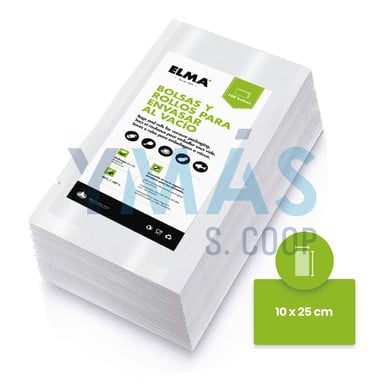BOLSA ENVASADO ELMA 10X25CM 100 UNIDADES