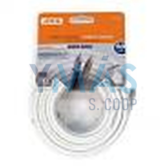 ROLLO CABLE COAXIAL BLANCO 10M COLGABLE