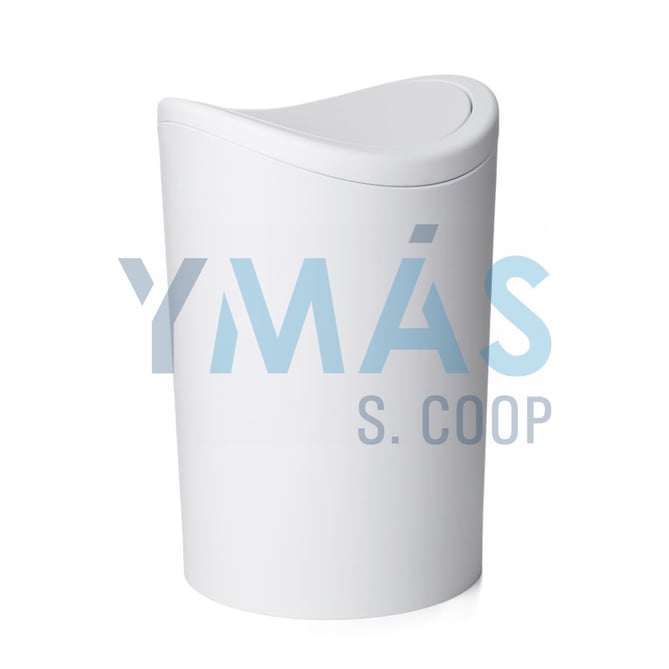 CUBO BAÑO BASCULANTE 6L BLANCO