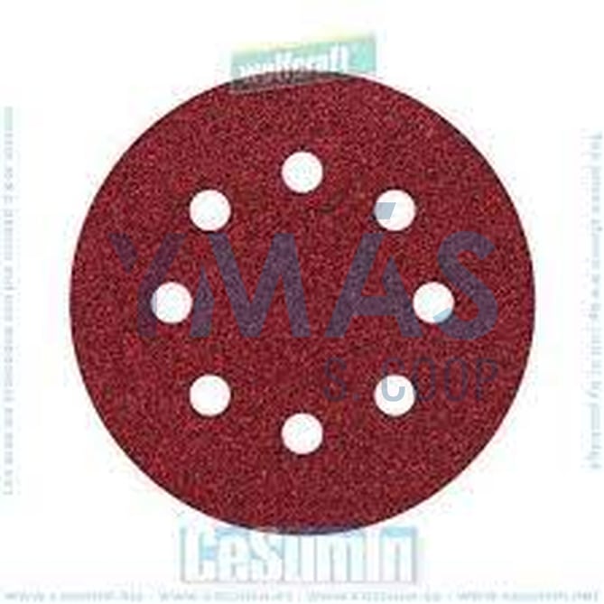 DISCO LIJA CORINDON GR.40 115MM(5 UNDS.)VELCRO