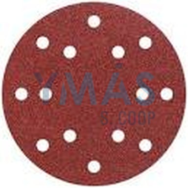 DISCO LIJA CORINDON GR.120 150MM(5 UNDS.)VELCRO