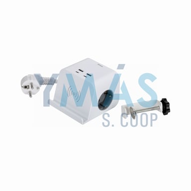 BASE CARGA INALAMB +2 ENCHUFES 16A+2 USB A+2 USB C