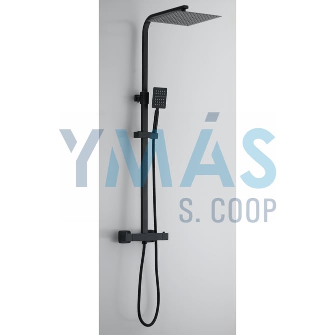 SET COLUMNA DUCHA/ROCIADOR TERMOSTATICA BOAL NEGRA