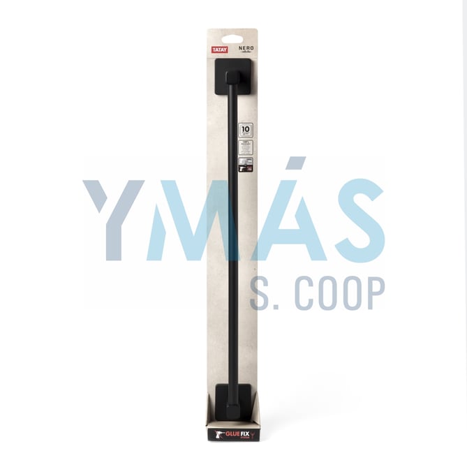TOALLERO NERO ACERO INOX NEGRO 60CM