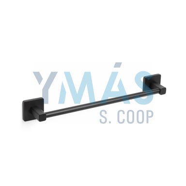 TOALLERO NERO ACERO INOX NEGRO 45CM