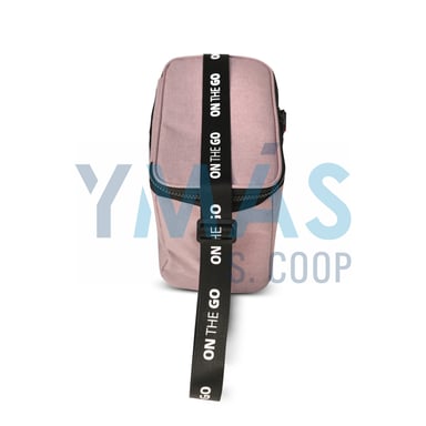 BOLSA TERMICA ROSA JASPEADA 4L