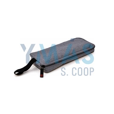 PORTABOCATAS ENROLLABLE ZIPPER&ROLL GRIS JASPEADO