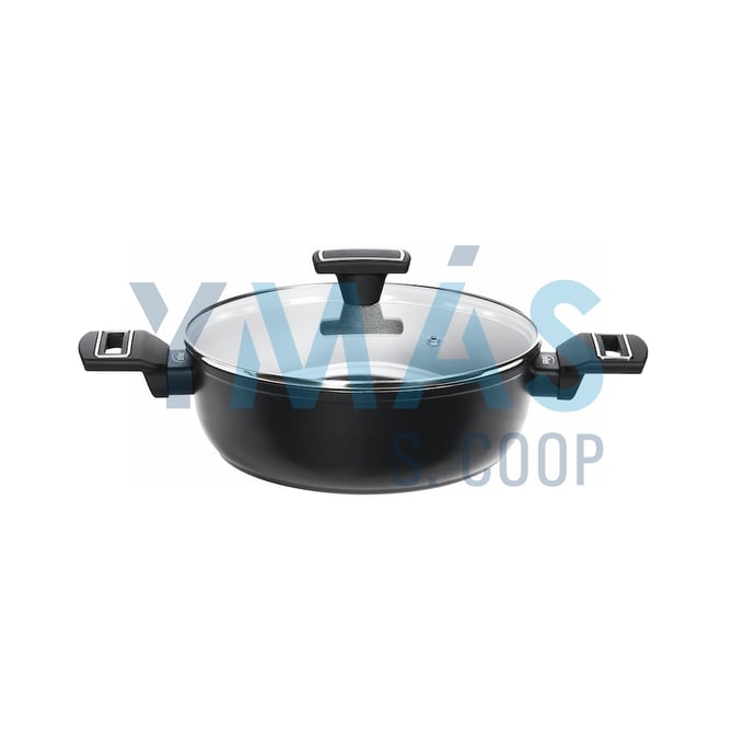 CACEROLA ANTIADHERENTE ALUMINIO FORJADO COAL 28CM