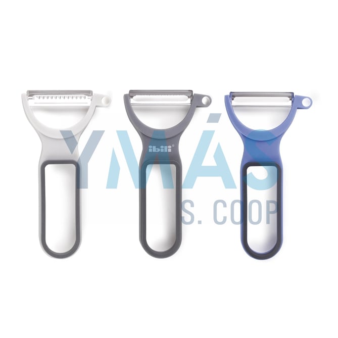 SET 3 PELADORES LISO DENTADO JULIANA INOX