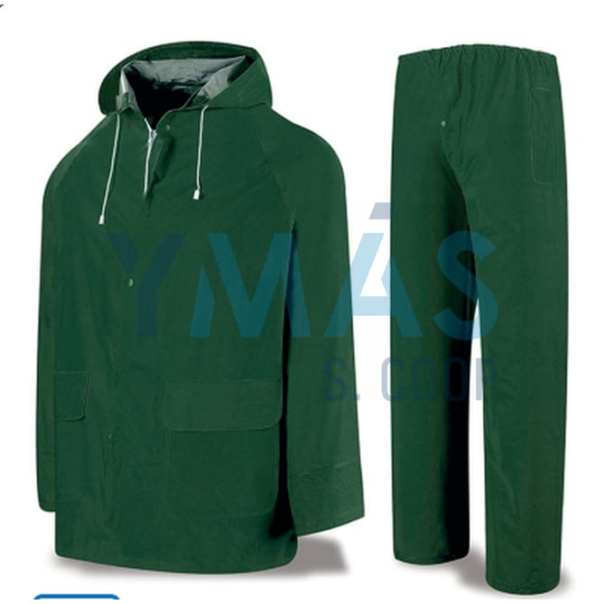 TRAJE AGUA PVC VERDE  M
