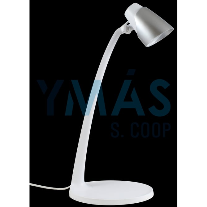FLEXO LED SOBREMESA BLANCA/PLATA 5W