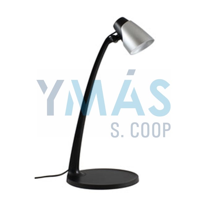 FLEXO LED SOBREMESA NEGRA/PLATA 5W