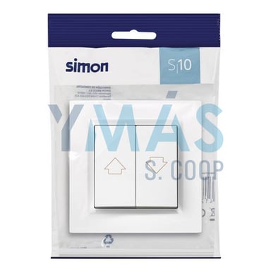 PULSADOR PERSIANAS 230V BLANCO SIMON 10