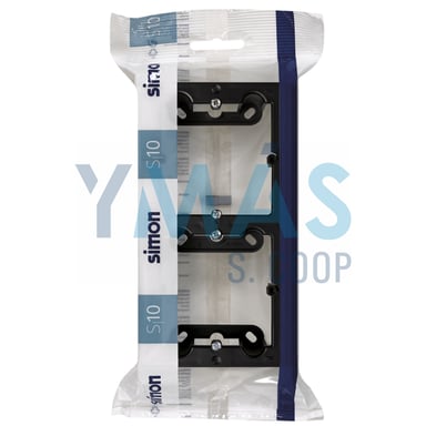CAJA DOBLE SUPERFICIE NEGRO SIMON 10