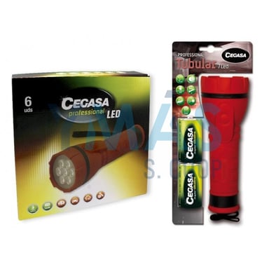 LINTERNA PRO TUBULAR 7LED 2LR20