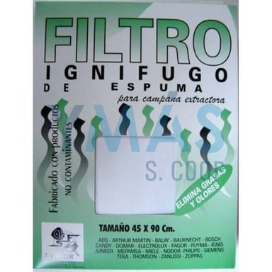 FILTRO CAMPANA 2 UNIDADES ESPUMA 60