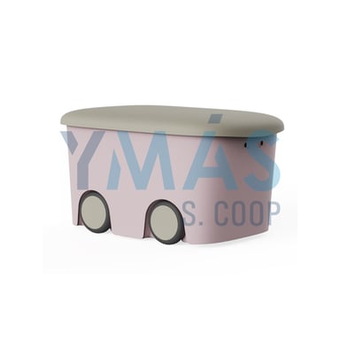 CAJA MUTIUSOS ROSA/ARENA 45L 59X38X32CM