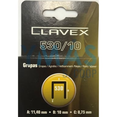 GRAPA RAPID 530-10MM 1000UDS