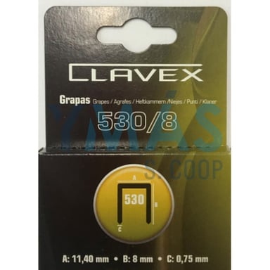GRAPA RAPID 530-8MM 1000UDS