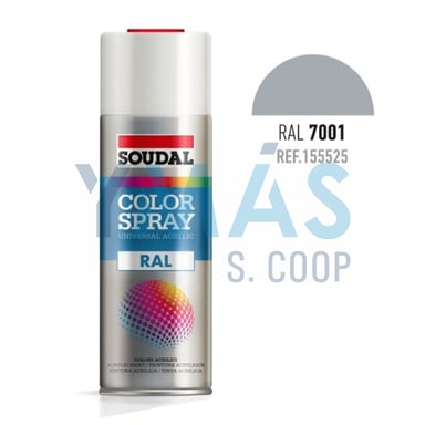 PINTURA SPRAY ACRILICA RAL 7001 GRIS PLATA 400ML