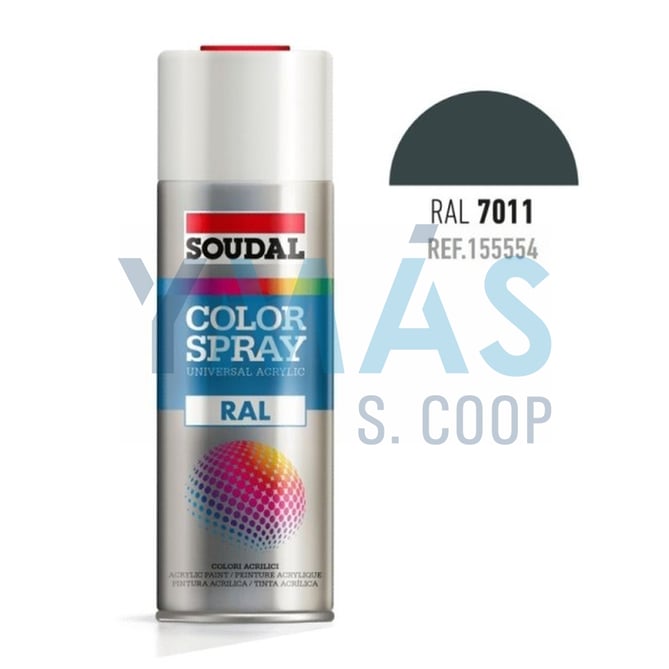 PINTURA SPRAY ACRILICA RAL 7011 GRIS HIERRO 400ML