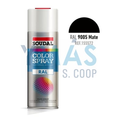 PINTURA SPRAY ACRILICA RAL 9005 NEGRO MATE 400ML