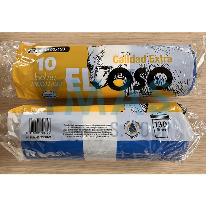 BOLSA COMUNIDAD 90X120 AZUL G.150 10UDS