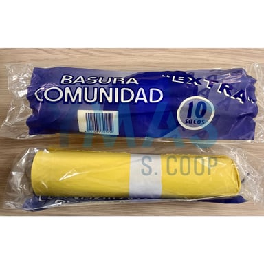 BOLSA COMUNIDAD 90X120 AMARILLA G.150 10UDS