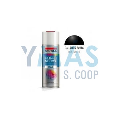 PINTURA SPRAY ACRILICA RAL 9005 NEGRO BRILLO 400ML