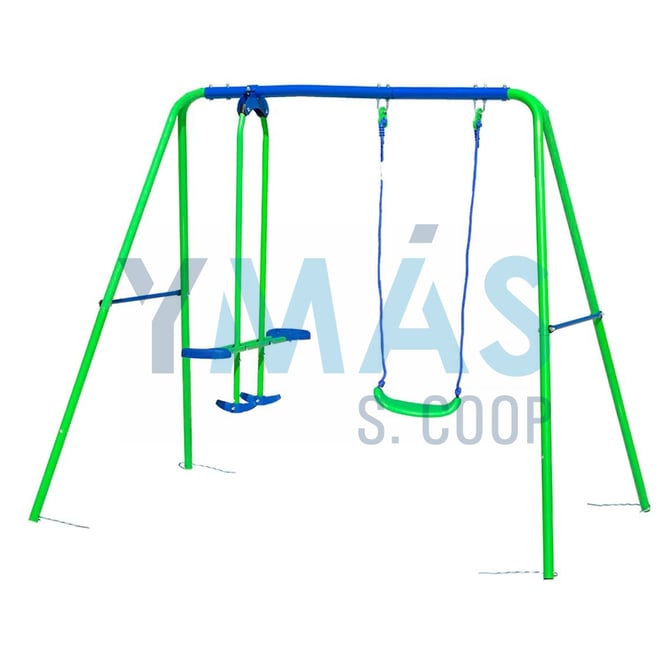 COLUMPIO INFANTIL METAL 1ASIENTO +1 BALANCIN
