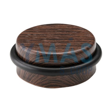 TOPE PUERTA ADHESIVO WENGUE PLASTICO-METAL