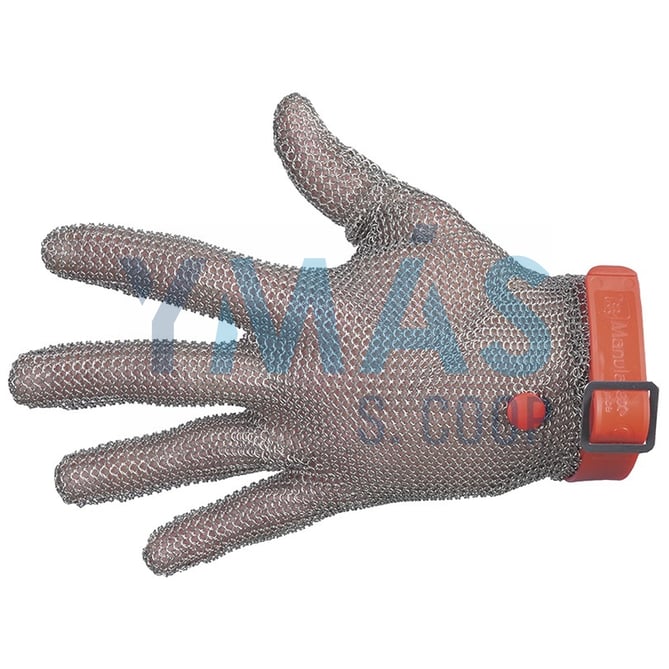 GUANTE MALLA ACERO AMBIDIESTRO T-8/8-1/2 CINTA