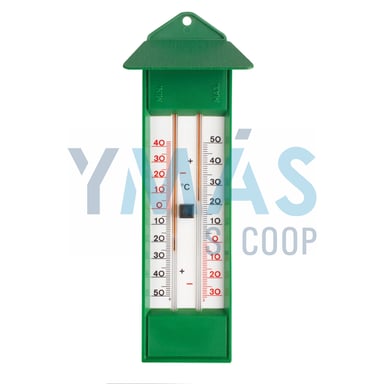 TERMOMETRO MAXIMA-MINIMA VERDE PLASTICO