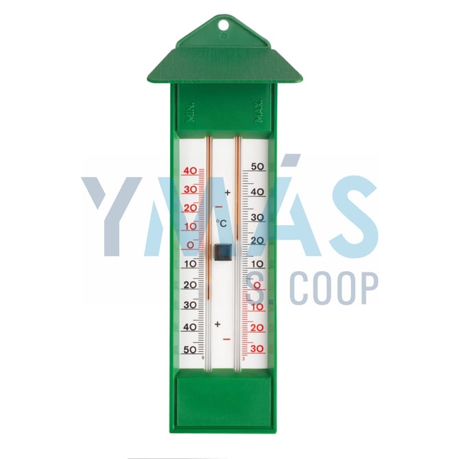 TERMOMETRO MAXIMA-MINIMA VERDE PLASTICO