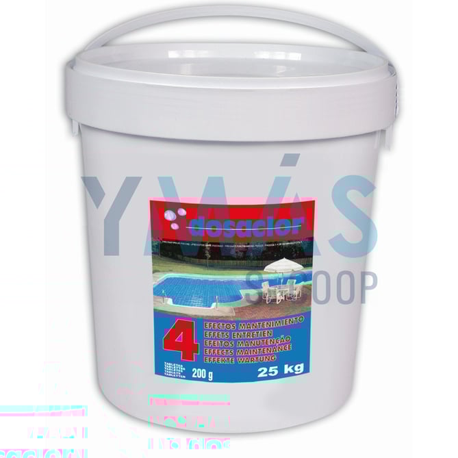CLORO 4 EFECTOS TABLETA 200GR 25KG