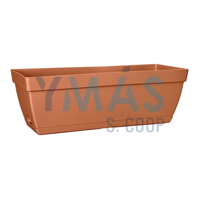 JARDINERA PLASTICO PARIS TERRA 50CM
