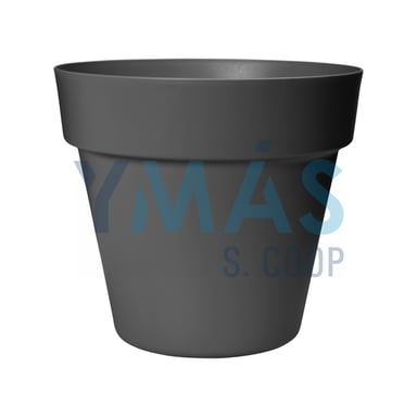 MACETA PLASTICO PARIS ANTRACITA 25CM