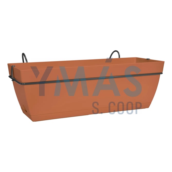 JARDINERA BALCON PLASTICO PARIS TERRA 50CM