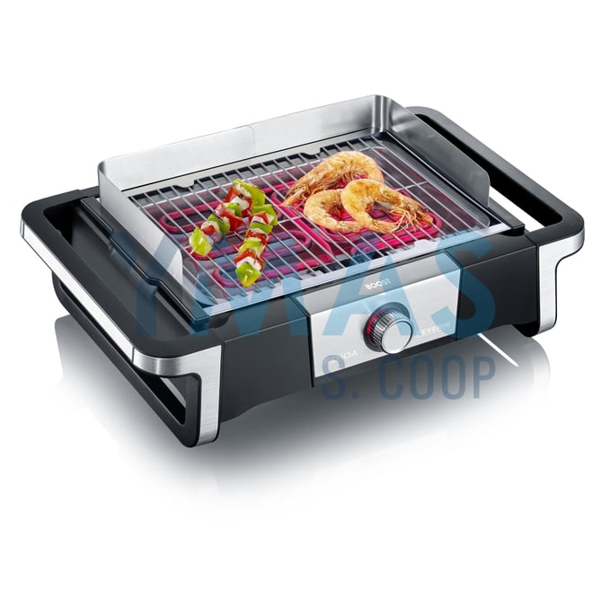 BARBACOA ELECTRICA ACERO INOX 41,5X24CM 3000W